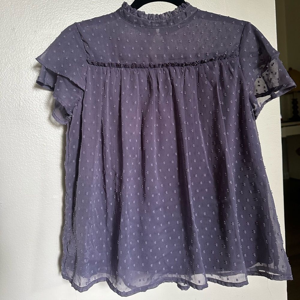 Women’s High Neck Flowy Blouse Top size Small